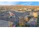 An aerial view shows the property's location and proximity to nearby attractions and amenities at 135 Harmon Ave # 3220, Las Vegas, NV 89109