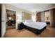 Spacious bedroom with an open layout leading to a separate dining area at 135 Harmon Ave # 3220, Las Vegas, NV 89109