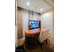 Dedicated work area with an elegant desk and media center at 135 Harmon Ave # 3220, Las Vegas, NV 89109