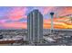 High-rise condo in Las Vegas featuring the Stratosphere in the background at 200 W Sahara Ave # 603, Las Vegas, NV 89102