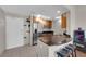 Contemporary kitchen featuring stainless steel appliances, granite countertops, and a breakfast bar at 200 W Sahara Ave # 603, Las Vegas, NV 89102