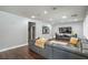 Bright and airy living room features recessed lighting, hardwood floors, and modern decor at 2959 Azure Bay St, Las Vegas, NV 89117