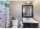 Bathroom with tub/shower combination, toilet and vanity at 5804 Apple Valley Ln, Las Vegas, NV 89108