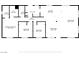 Detailed floor plan showing the room sizes and the general layout of the house at 5822 E Carey Ave, Las Vegas, NV 89156