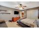 Comfortable bedroom with ceiling fan, large closet and dresser at 6409 Sea Swallow St, North Las Vegas, NV 89084