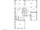 Detailed first floor plan showcasing the layout of the house at 6409 Sea Swallow St, North Las Vegas, NV 89084
