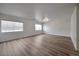 Bright living room with hardwood floors and recessed lighting at 6509 Alpine Winter Ct, Las Vegas, NV 89149