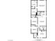 Second floor floorplan showing Gathering room, bedrooms, baths, closets, laundry and primary bedroom at 7256 Saxby Ave, Las Vegas, NV 89113