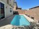 Inviting backyard pool provides a private oasis for relaxation and recreation at 740 White Grotto St, Las Vegas, NV 89138