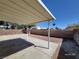 Backyard featuring a covered patio and low-maintenance landscaping at 7614 Isley Ave, Las Vegas, NV 89147