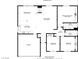 Floor plan showcasing the layout of the home, including the bedrooms, bathrooms, and living areas at 823 Cherry Dr, Henderson, NV 89002