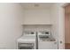 Convenient laundry room with modern washer and dryer units at 9629 Toy Soldier St, Las Vegas, NV 89178