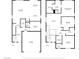 Detailed floor plan showcases layout with living room, kitchen, bedrooms, bathrooms, and garage for convenient living at 9917 Fletcher Peak Ave, Las Vegas, NV 89178