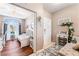 Inviting entryway leading to an office space, with stylish decor and ample natural light at 10701 Windrose Point Ave, Las Vegas, NV 89144