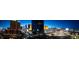 Panoramic Vegas skyline view featuring illuminated buildings and moving traffic at 125 E Harmon Ave # 717, Las Vegas, NV 89109