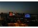 Vegas skyline featuring hotels, the High Roller, and The Sphere with a glowing display at 125 E Harmon Ave # 717, Las Vegas, NV 89109