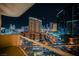 Enjoy panoramic Las Vegas skyline views from this condo's private balcony at 125 E Harmon Ave # 717, Las Vegas, NV 89109