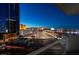 Enjoy city views from this condo's balcony showcasing the expansive skyline and city landscape at 125 E Harmon Ave # 717, Las Vegas, NV 89109