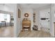 Stylish hallway with a writing desk, decor, and view to the kitchen and a bathroom at 1320 Wengert Ave, Las Vegas, NV 89104