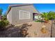 Backyard featuring gravel and palm trees at 2558 Divine Sky Dr, Henderson, NV 89044