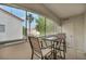 Outdoor patio space featuring a table and chairs with a view at 2725 S Nellis Blvd # 2052, Las Vegas, NV 89121