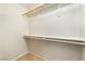Walk in closet with built in shelving at 2833 Swanson Ave, North Las Vegas, NV 89086
