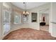 Dining area with chandelier and large windows at 2929 Haddon Dr, Las Vegas, NV 89134