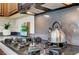 Kitchen cooktop with granite countertop and kettle at 2929 Haddon Dr, Las Vegas, NV 89134