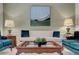Cozy living room with stylish decor, featuring a plush sofa, armchairs, and a modern coffee table at 2929 Haddon Dr, Las Vegas, NV 89134