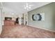 Open concept living room with kitchen view at 2929 Haddon Dr, Las Vegas, NV 89134