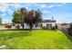 Well-maintained front yard with mature trees and vibrant green lawn at 343 W Basic Rd, Henderson, NV 89015