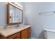 Bathroom features a single sink vanity and standard toilet at 4000 Visby Ln, Las Vegas, NV 89119