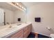 Bathroom featuring double sinks, and a large mirror at 5401 Bugle Way # 103, Las Vegas, NV 89108