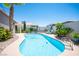 Backyard pool and patio area, ideal for relaxation at 6417 Fisher Ave, Las Vegas, NV 89130