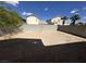 Spacious backyard, ready for landscaping at 7282 Quarterhorse Ln, Las Vegas, NV 89148