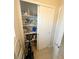 Hallway closet with sliding door and ample storage space at 8340 Winterchase Pl, Las Vegas, NV 89143