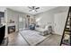 Inviting living space with a fireplace, comfortable sofa, and stylish decor at 8501 W University Ave # 1083, Las Vegas, NV 89147