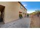 Spacious backyard featuring a paved patio area perfect for entertaining and relaxation at 9327 S Chieftain St, Las Vegas, NV 89178