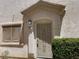 Charming entryway with security door and well-manicured shrubbery at 9333 Leaping Deer Pl # 103, Las Vegas, NV 89178