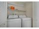 Laundry room featuring modern washer and dryer units at 9552 Wooden Pier Way, Las Vegas, NV 89117