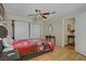 Main bedroom with hardwood floors and access to closet at 9552 Wooden Pier Way, Las Vegas, NV 89117