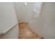 Staircase with hardwood steps and a bright, airy feel at 9552 Wooden Pier Way, Las Vegas, NV 89117