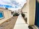 Inviting front walkway and landscaping leading to the home's entrance at 9552 Wooden Pier Way, Las Vegas, NV 89117