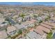 High aerial view of neighborhood, showcasing the community's density and proximity to amenities at 9872 Chief Sky St, Las Vegas, NV 89178