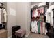 Spacious walk-in closet with ample storage, shelving, and organizational features for clothes and accessories at 11256 Rainbow Peak Ave # 202, Las Vegas, NV 89135