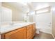 Clean bathroom with vanity, and shower-tub combo at 1180 Via Vinci, Henderson, NV 89052