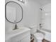 Bathroom with tub and shower, new faucet and mirror at 1424 Santa Anita Dr # D, Las Vegas, NV 89119