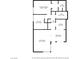Home floor plan including living room, kitchen, and primary bedroom at 1424 Santa Anita Dr # D, Las Vegas, NV 89119