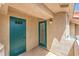 Balcony with storage and access doors at 1557 Lake Placid Ter # 1557, Henderson, NV 89014