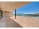 View of backyard area featuring a fence with mountain and water views at 1600 Pleasant Bay Ct, Henderson, NV 89011